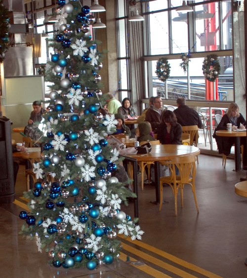 You can't help but really get into the Christmas spirit after a meal at the All Day Cafe.
